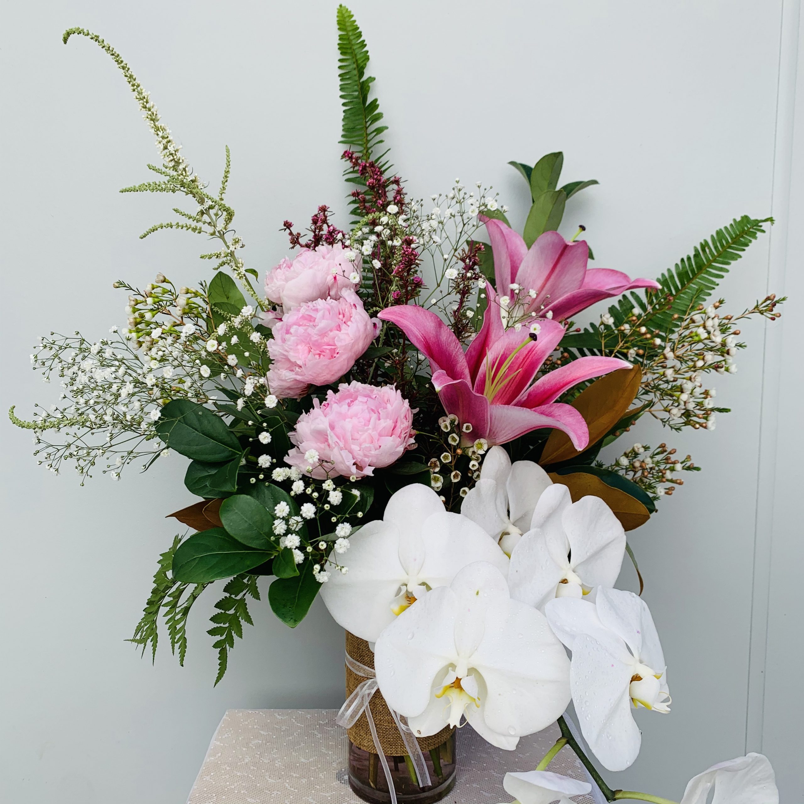 Deluxe vase arrangement Professional Florists Flower Services